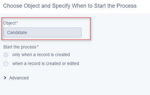 Process: Object Selection